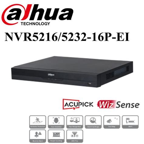 Dahua Channels U Poe Hdd Wizsense Network Video Recorder