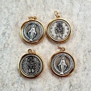 Wholesale Miraculous Medals Box Pcs Regina Sine Etsy