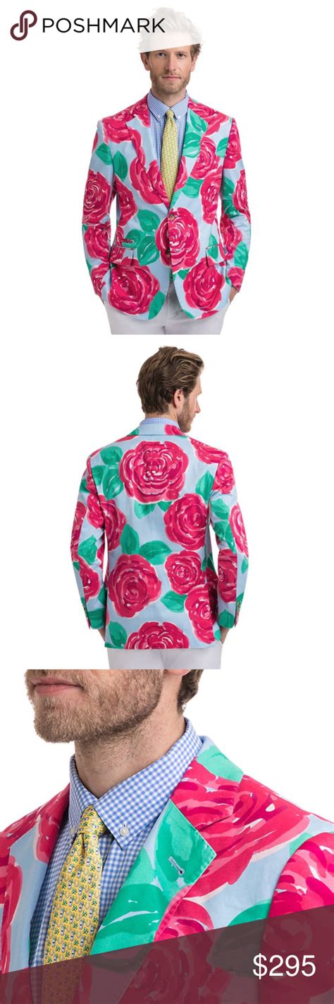 Mens Vineyard Vines Kentucky Derby Roses Mens Sport Jacket Sport