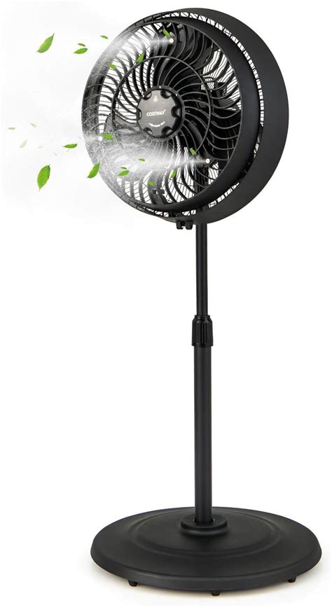 Amazon COSTWAY Outdoor Misting Fan 16 Inch Oscillating Pedestal