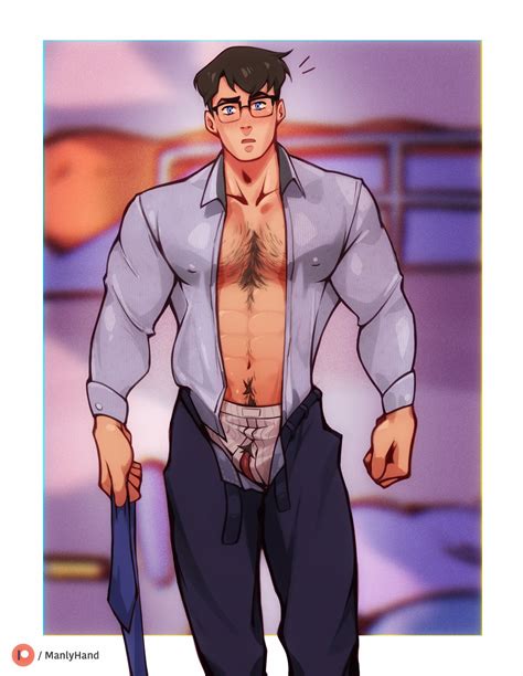 Rule 34 1boy Abs Bara Barazoku Beefcake Beefy Bulge Bulge Through Clothing Chest Hair Clark