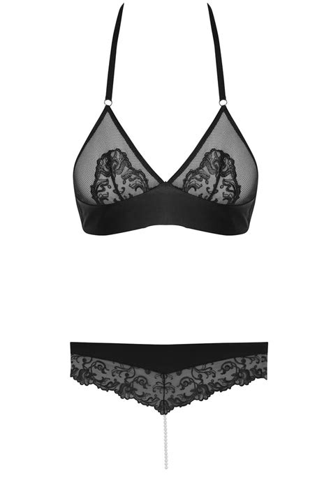 Office Outlet Bracli Vienna Pearl Thong Lingerie Set Lingerie Sets