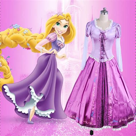 Adult Rapunzel Costume Tangled Adult Rapunzel Fancy Dress Womens Cosplay Tangled Rapunzel