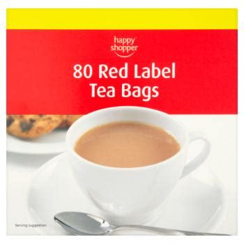 Happy Shopper 80 Red Label Tea Bags 250g From THORNTON S BUDGENS LTD