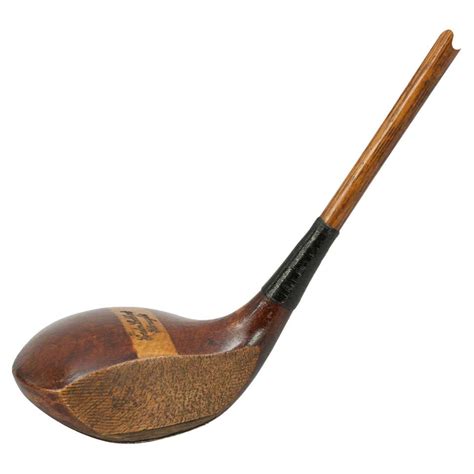 Vintage Hickory Golf Club George Duncan Autograph Brassie By Gibson At 1stdibs