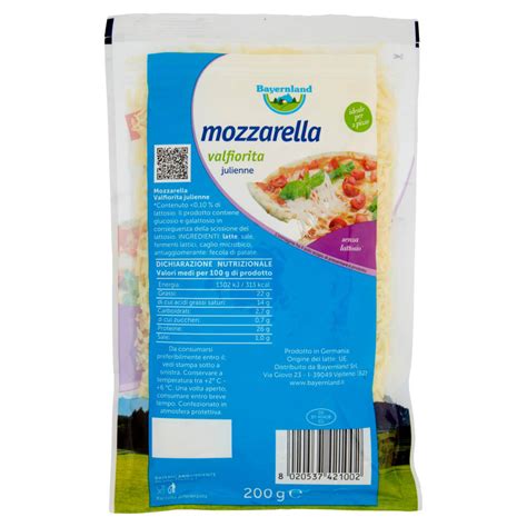 Bayernland Mozzarella Valfiorita Julienne 200 G NonPesa It Spesa Online