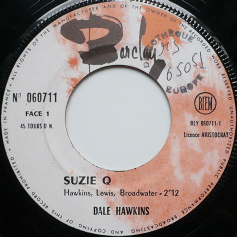 Dale Hawkins Susie Q Mrs Mergritorys Daughter Discogs