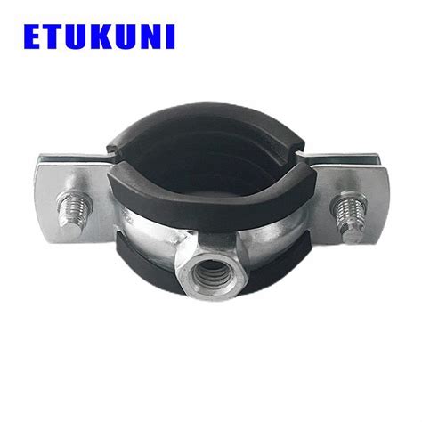 Zinc Plated Or Stainless Steel Pipe Clamp With Rubber Hanging Beam