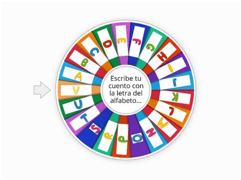 Ruleta Del Abecedario Rueda Aleatoria