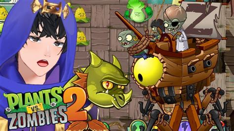 AKU DIBANTU NAGA INI MELAWAN ZOMBIE BAJAK LAUT Plants VS Zombies 2