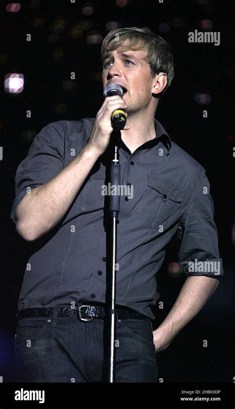 Kian Egan Of Westlife Performing During Capital Fms Jingle Bell Ball