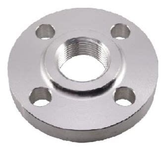 Metallic Round Polished Mild Steel Screwed Flanges For Industrial