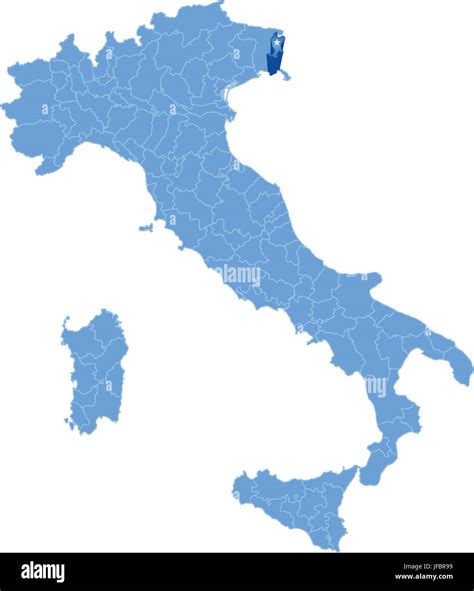 Map of Italy, Gorizia Stock Vector Image & Art - Alamy