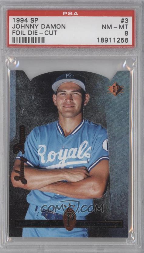 1994 Upper Deck Sp Base Die Cut 3 Johnny Damon Psa 8 Nm Mt