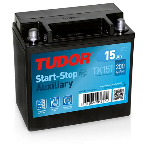 Batería Auxiliar para coches Tudor Start Stop Auxiliary