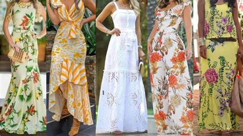 Vestidos Largos De Estilo Casual De Moda Primavera Verano