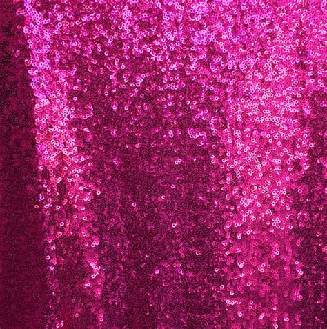 Fuchsia Sequin Fabric Glitz Full Sequins Fabric For Dress Fuchsia