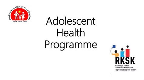 Adolescent Health Programme Pptx