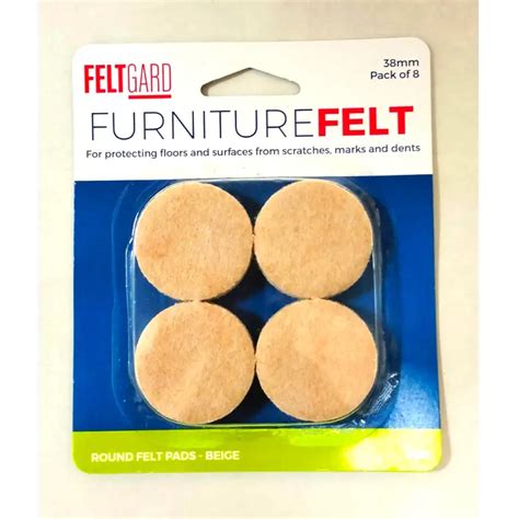 Felt Gard Round Furniture Felt Pads 38mm 8pk