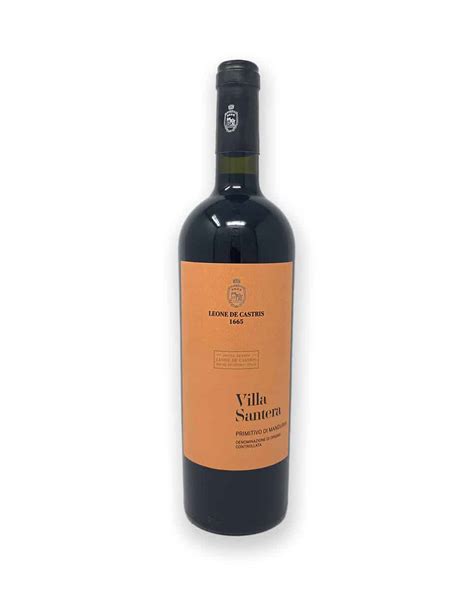 Primitivo Villa Santera Leone De Castris Enoteca Cervelli