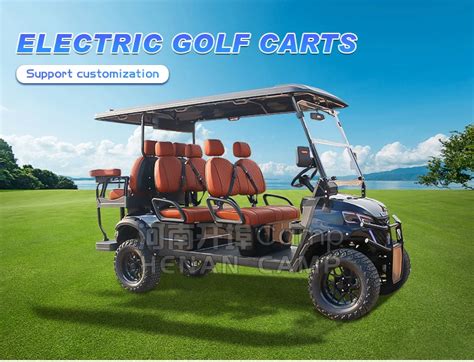 Camp 2024 New Design 6 Seater Golf Cart Electric Motor 72v Battery Club Sightseeing Car Electric