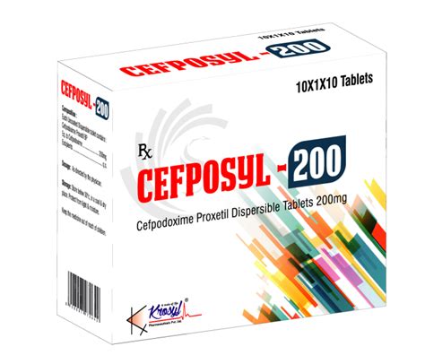 Cefpodoxime Proxetil Dispersible Tablets Krosyl Pharmaceuticals Pvt Ltd