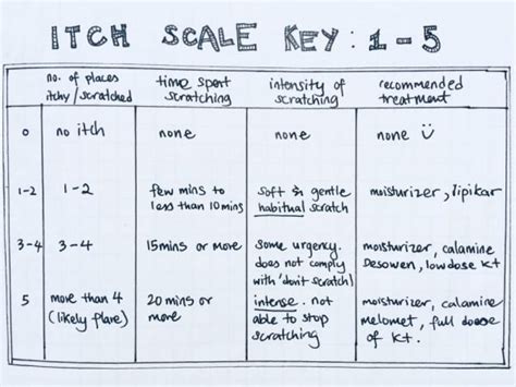 eczema itch scale        baby eczema