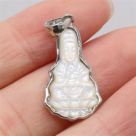 Pendentifs Bouddha En Nacre Naturelle Breloques Grandado