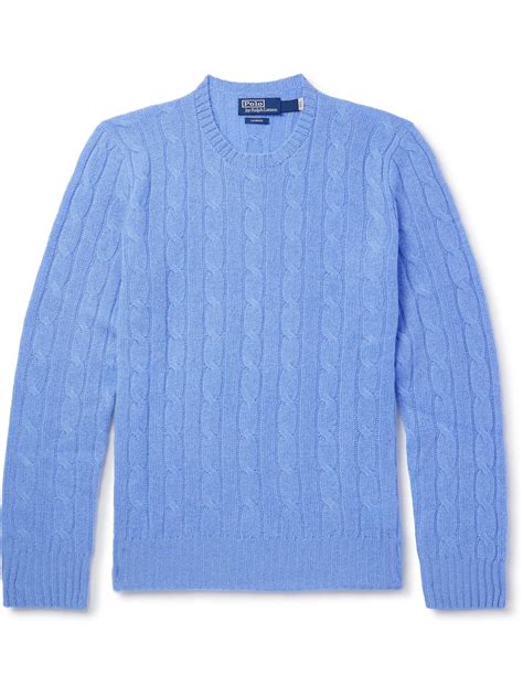 Polo Ralph Lauren Cable Knit Wool And Cashmere Blend Sweater Men