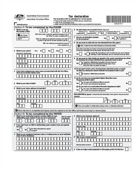 2022 Employer Declaration Form Fillable Printable Pdf And Forms Images