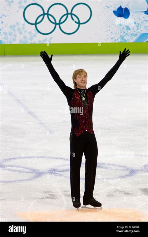 Evgeni Plushenko (RUS) silver medal winner in the Figure Skating Men's ...