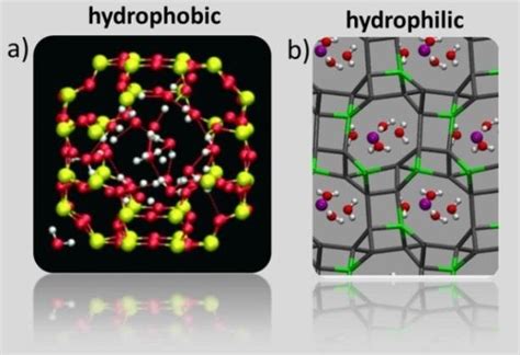 The Different Organization Of Zeolitic Water In A Hydrophobic And B