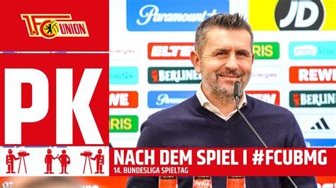 Aftv Pressekonferenz Nach Dem Spiel Fc Union Berlin Borussia