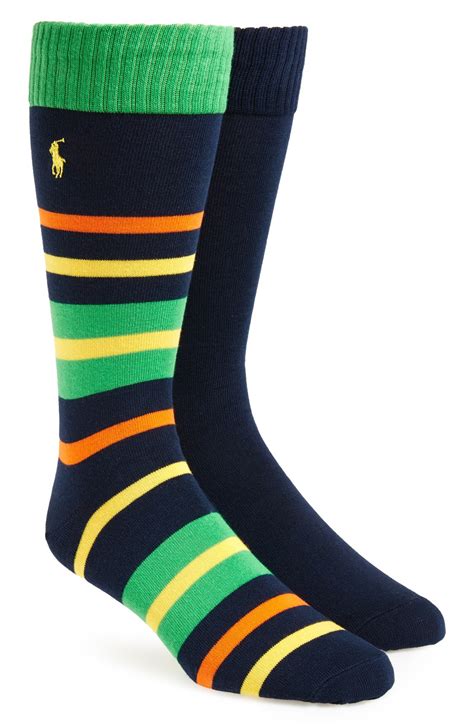 Polo Ralph Lauren Cotton Blend Socks Assorted 2 Pack Nordstrom