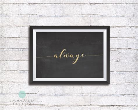 Severus Snape Always Quote Print Harry Potter by CarlisleConcepts