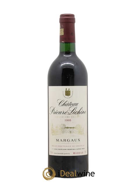 Acheter Château Prieuré Lichine 4ème Grand Cru Classé 1995 lot 7379