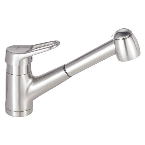 Shop Blanco Classic Nouveau Satin Nickel 1 Handle Pull Out Kitchen