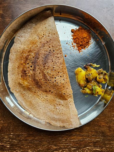 ragi dosa fermented finger millet dosa