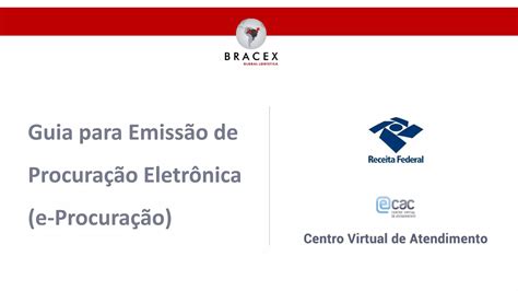 Guia Para Emissao De Procuracao Eletronica Via Ecac Ppt