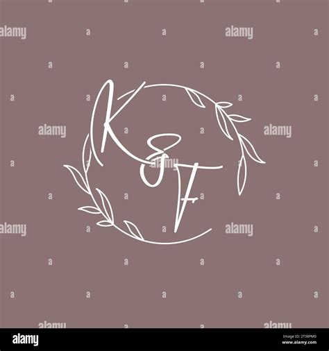 KF wedding initials monogram logo ideas vector graphic Stock Vector ...