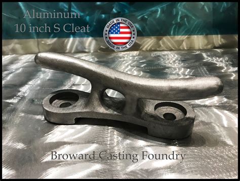 Aluminum S Dock Cleats 10 12 15 1824 Broward Casting