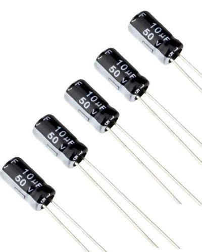 Aluminium 2 ELECTROLYTIC CAPACITORS 10UF 50V For Audio Through Hole