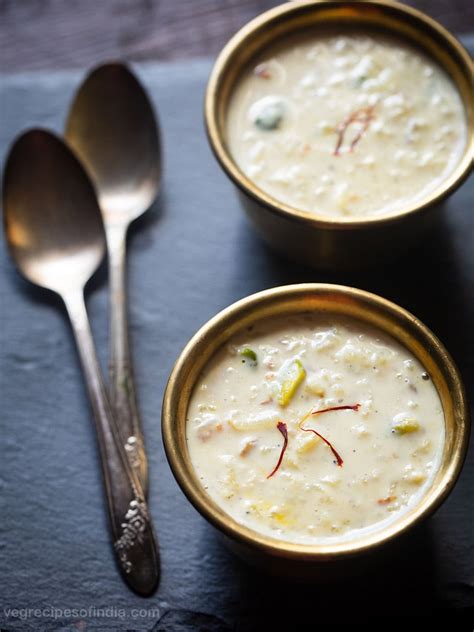 Kheer Recipe Rice Kheer Dassana S Veg Recipes