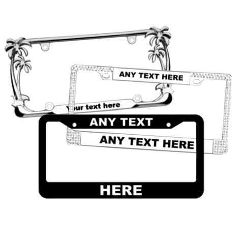 Custom License Plate Frames at Wholesale Prices