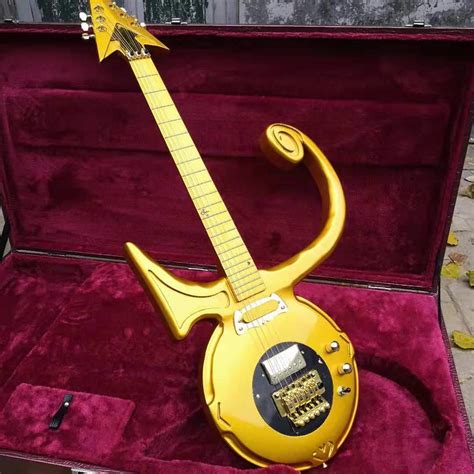 Prince Symbol Gold Guitar Reproduction - Electric Guitar