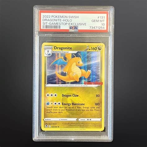 PSA 10 Dragonite 131 195 GameStop Exclusive Stamped Promo Pokemon TCG