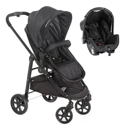 Carrinho De Beb De Passeio Galzerano Olympus Travel System Preto