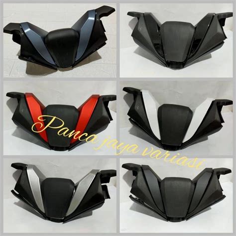 Jual Cover Stang Honda Pcx New Matte Blue Tutup Stang Pcx Pcx