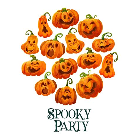 Halloween pumpkin banner for october holiday party 16120368 Vector Art at Vecteezy