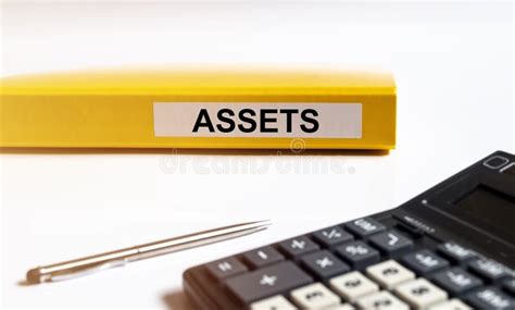 Word Assets On Paper On Office Table Financial Accounting Stock Image